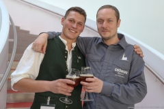 Florian Eder  und Simon Rossmann (re.), Brauermeisterschaft in der Berufsschule für Braugewerbe in München 2019