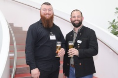 Sebastian Schieder und Michael Ammer (re.), Münchner und Süddeutsche Braumeisterschaft in der Berufsschule für Brauwesen in München 2023