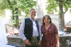 Wolfgang Sperger und Petra Reiter, Brunnenfest im Hofbräuhaus in München 2019