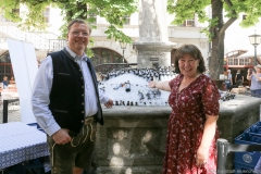 Wolfgang Sperger  und Petra Reiter, Brunnenfest im Hofbräuhaus in München 2019