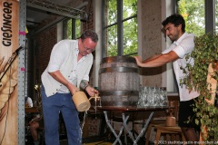 Steffen Marx, 18 Jahre Giesinger Bräu mit Prachtgespann vom Werk 2 in Milbertshofen nach Giesing 2023