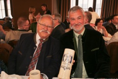 Wiggerl Hagn und Michael Spendler (re.), Maibockanstich im Hofbräuhaus in München 2019