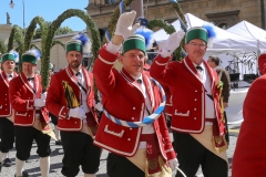 Schäfflertanz am Münchner Brauertag am Odeonsplatz in München 2019