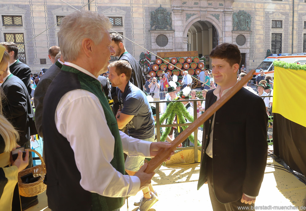 Münchner Brauertag am Odeonsplatz in München am 29.6.2019