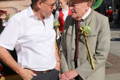 Professor Ludwig Narziß, (re.),  Münchner Brauertag am Odeonsplatz in München am 29.6.2019