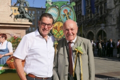 Professor Ludwig Narziß (re.), Münchner Brauertag am Odeonsplatz in München am 29.6.2019