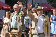 Hans-Peter Rupp und Otto Seidl (re.), Münchner Brauertag am Odeonsplatz in München am 29.6.2019