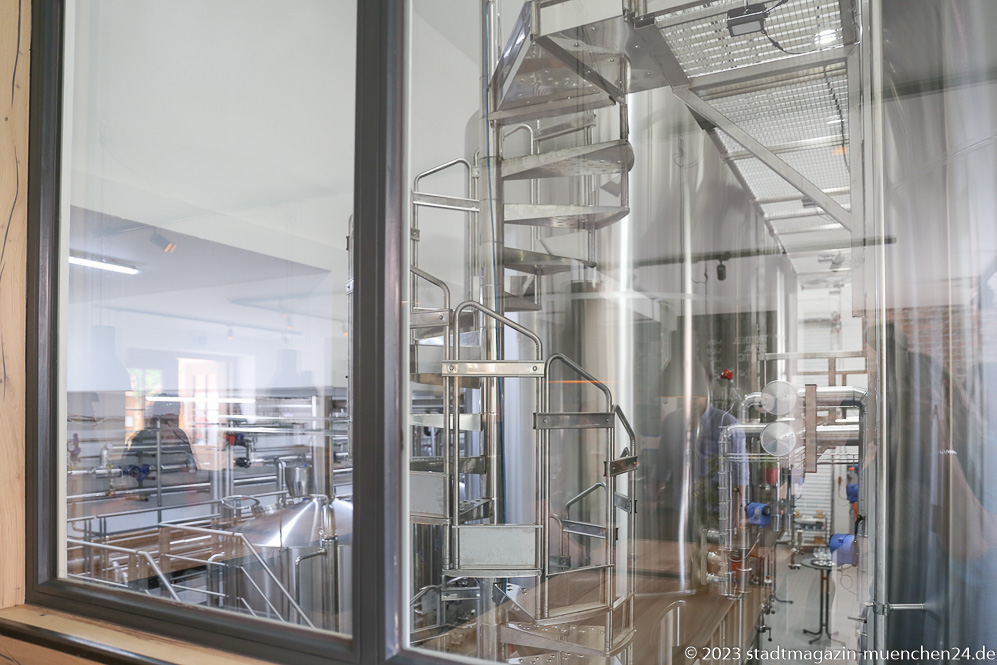 Erster  Einblick in die neue Brauerei vom Haderer Bräu in München 2023