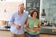Thomas und Marta Girg, Erster  Einblick in die neue Brauerei vom Haderner Bräu in München 2023