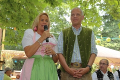 Silja Schrank-Steinberg und Ricky Steinberg, Sommerfest im Hofbräukeller in München 2019