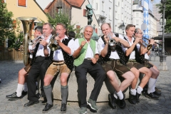 Alois Altmann und seine Isarspatzen, Günter Steinberg (Mitte), Sommerfest im Hofbräukeller in München 2019