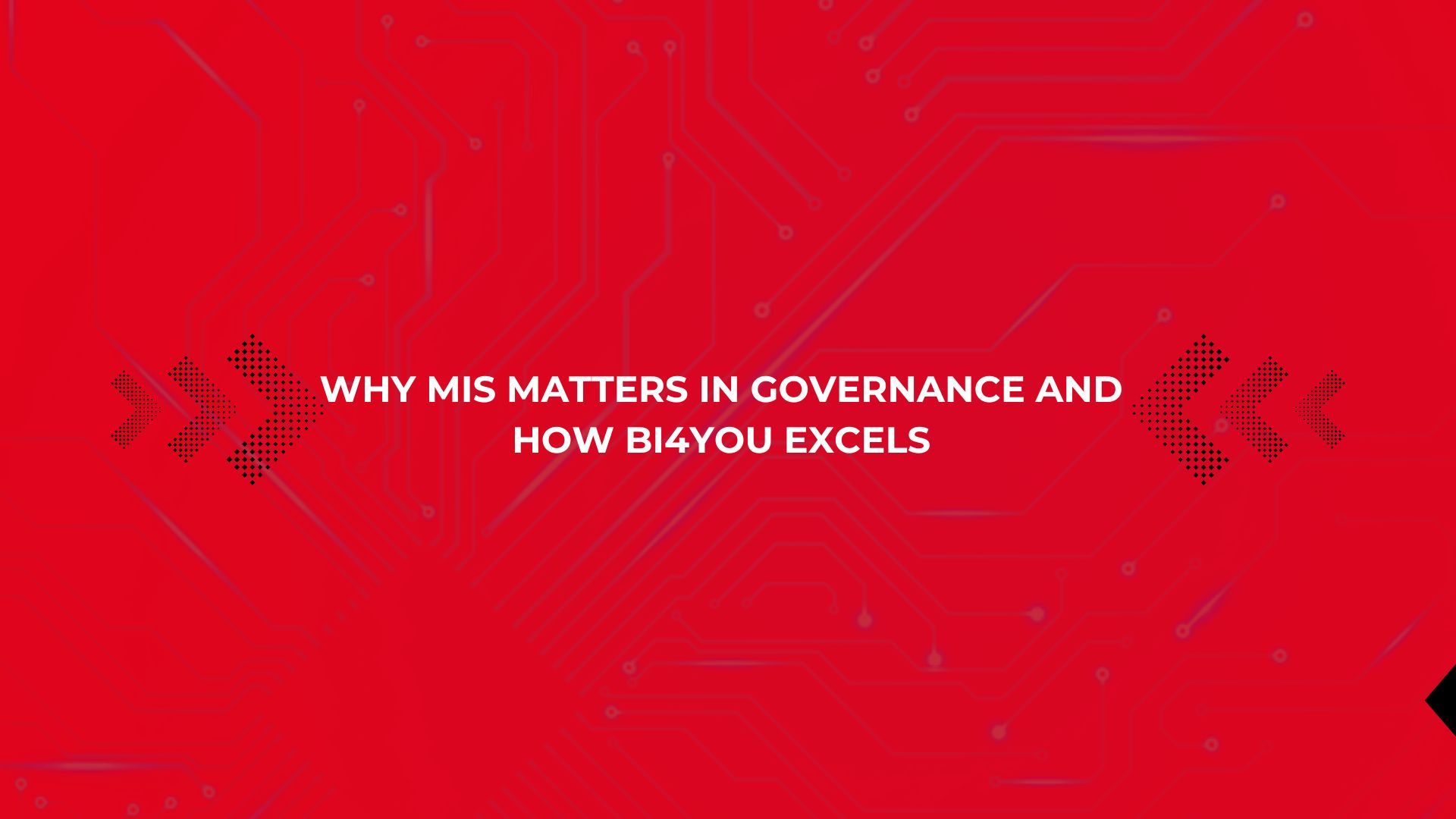 Why MIS Matters in Governance and How BI4YOU Excels
