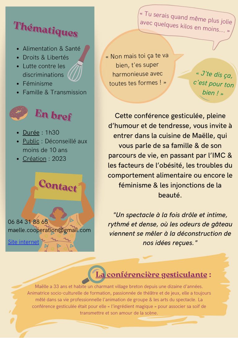 Conférence gesticulée Le Bigre! Lieu