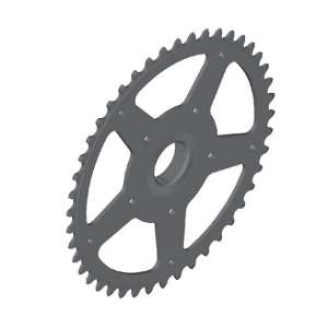SHIMANO Kedjedrev 44T för FC-E6000 FC-E6010 (med dubbelt kedjeskydd svart/silver) SM-CRE60