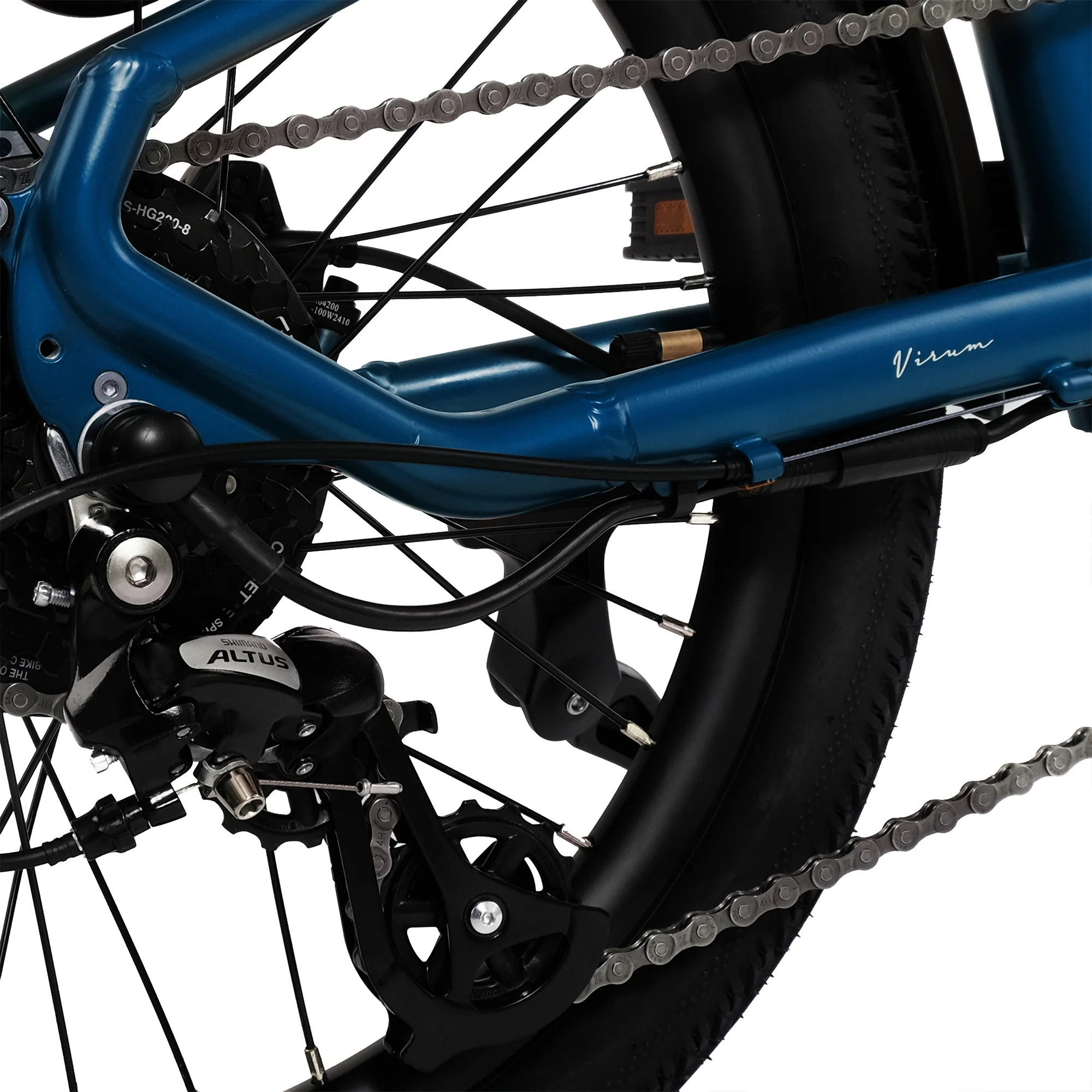 Virum Step Folding E-Bike Safir Blå
