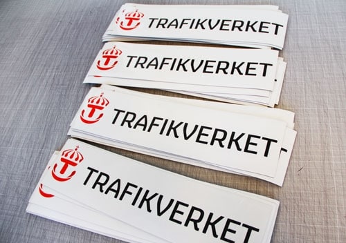 Trafikverkets magnetskyltar
