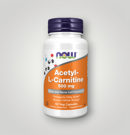 NOW Acetyl-L-Karnitin 500mg 50 Kapslar