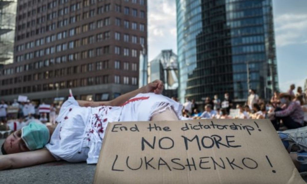 GERMANY-BELARUS-VOTE-DEMONSTRATION