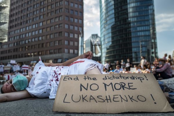 GERMANY-BELARUS-VOTE-DEMONSTRATION