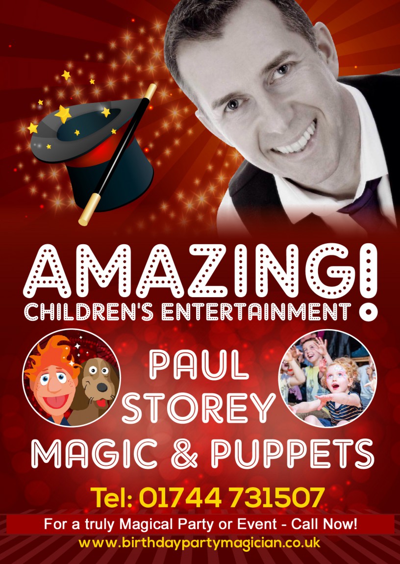Magician, children's magician, children's entertainer, magic, puppets