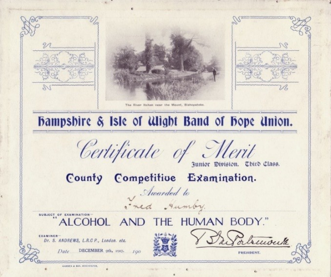 C:\Documents and Settings\Chris\My Documents\My Pictures\Humby Documents\Fred Humby - Alchohol Knowledge Certificate.jpg