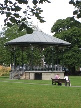 A gazebo in a park Description automatically generated with medium confidence