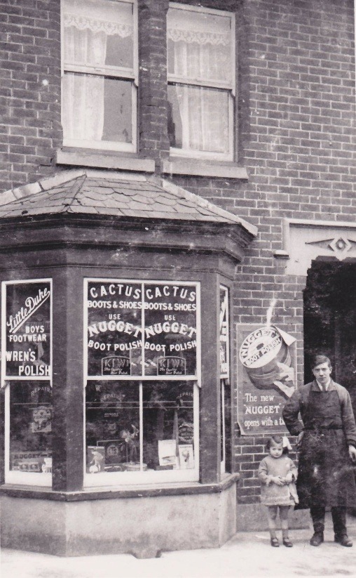 A person standing outside a store AI-generated content may be incorrect.
