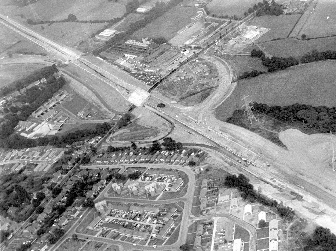 An aerial view of a road Description automatically generated with medium confidence