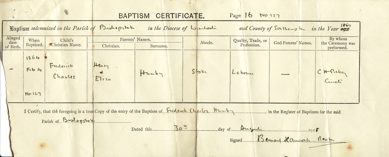C:\Documents and Settings\chris\My Documents\My Pictures\Humby Documents\Baptism Certificate - F. C. Humby.jpg