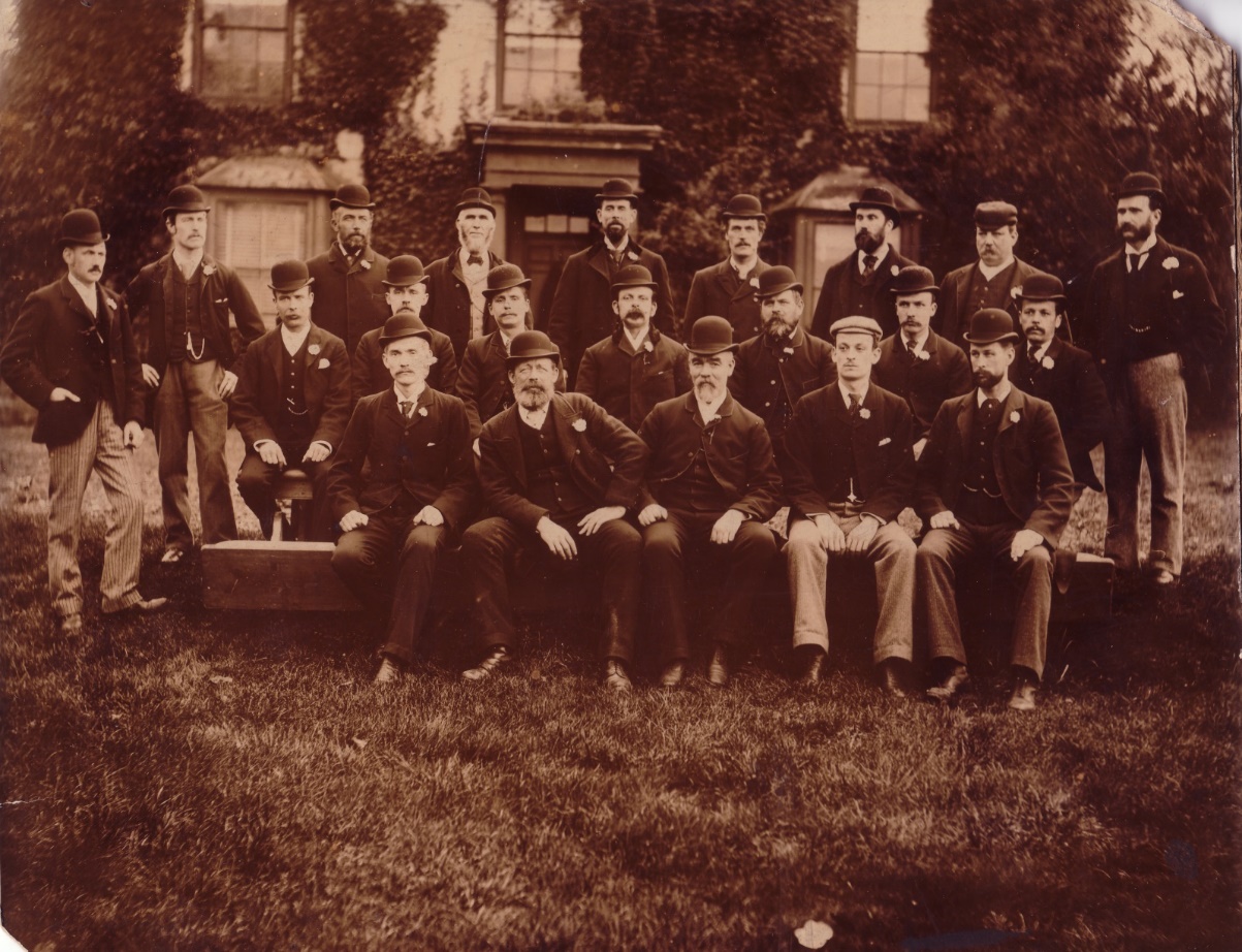 C:\Documents and Settings\Chris\My Documents\My Pictures\Humby History\William Pope & Family\Possibly negotiation committee that obtained privilige rail travel for Southern Railway workers. William Pope 4th form left, back row.jpg
