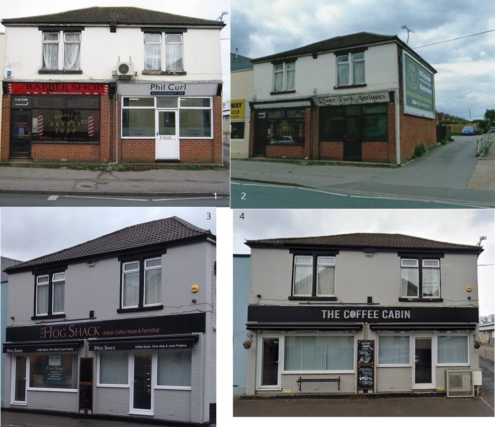 Several buildings in different positions AI-generated content may be incorrect.