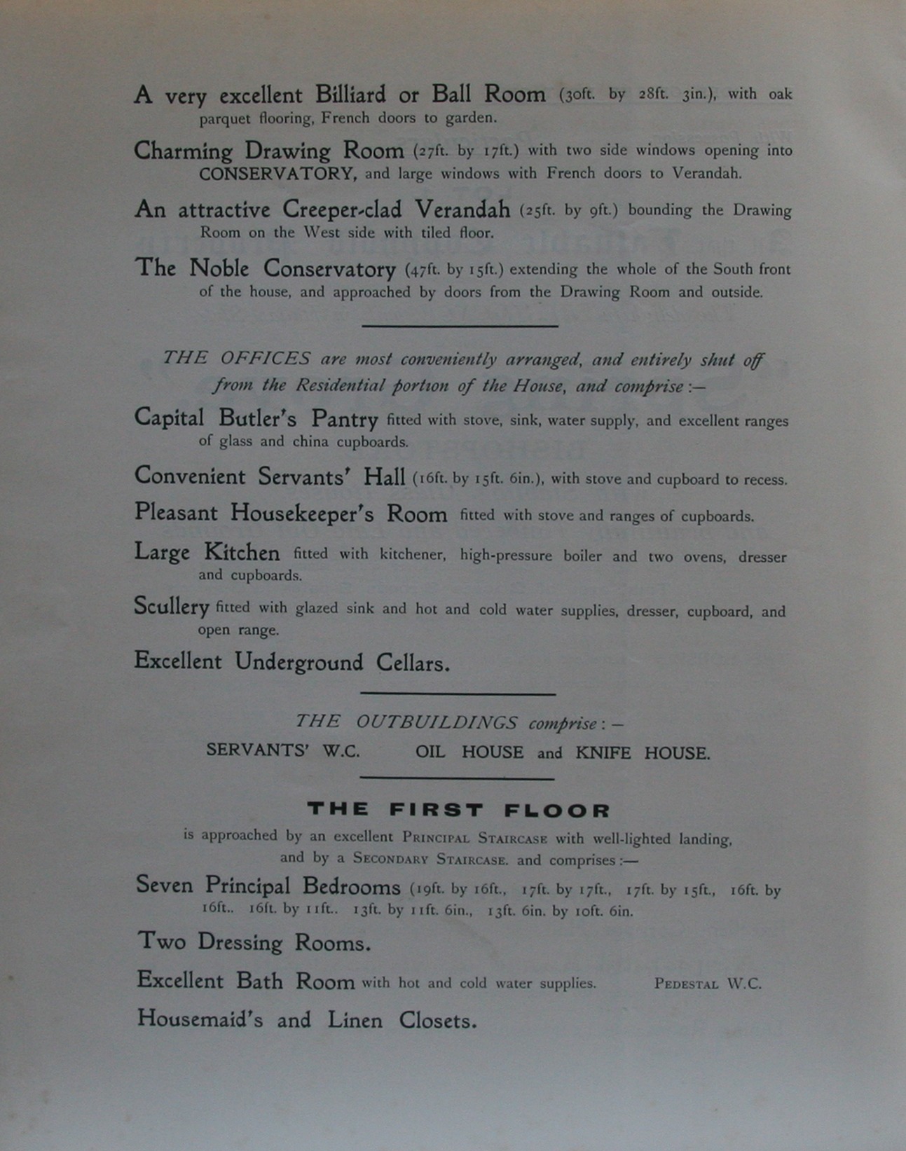 Spring Grove, Auction Catalogue 1906 History of Hampshire