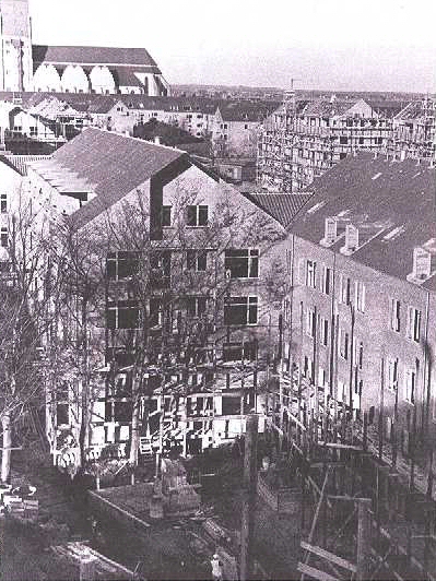 Bispeparken under opførelsen 1940.