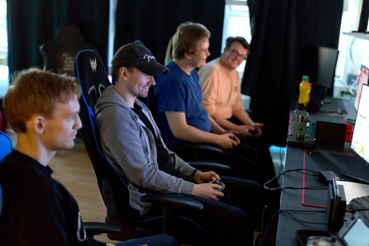 Players engrossed in a TUBA session at Bitfix HQ.