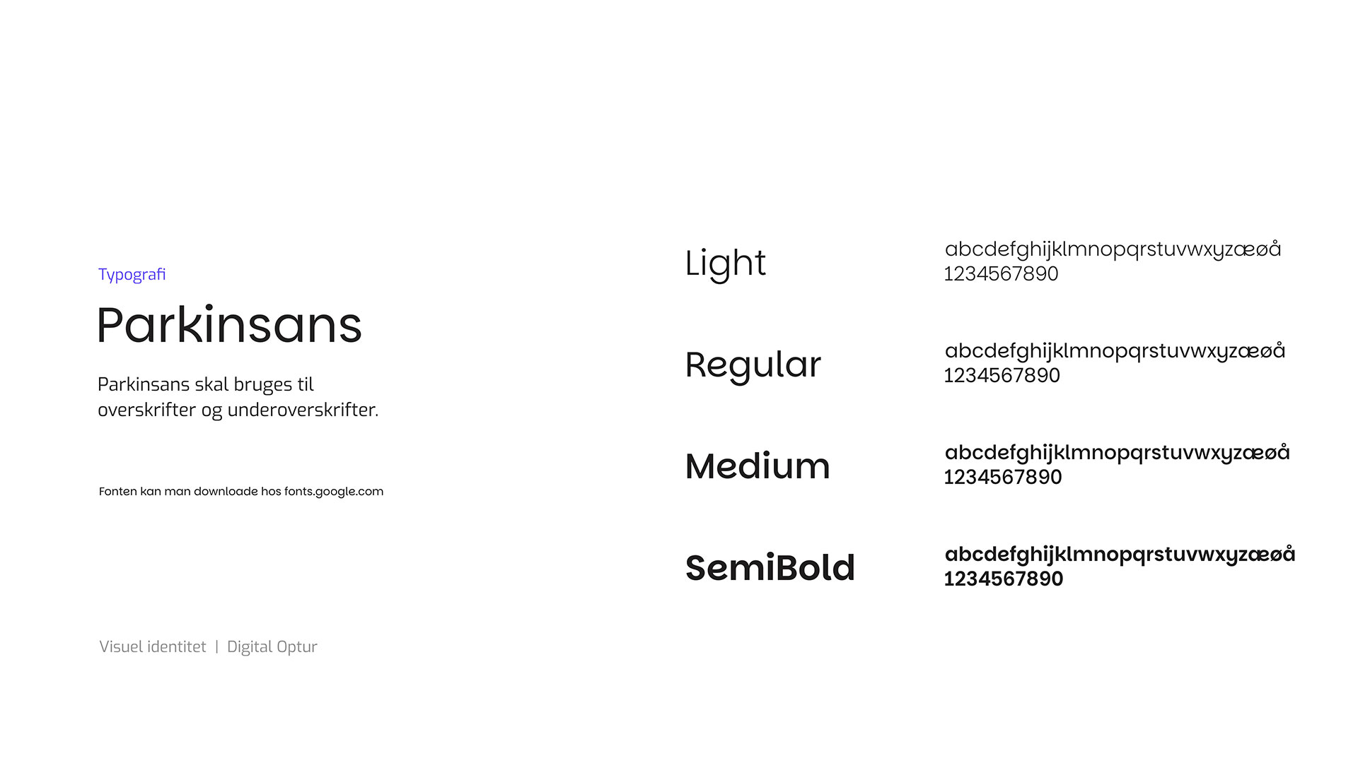 Digital Optur fonts specs