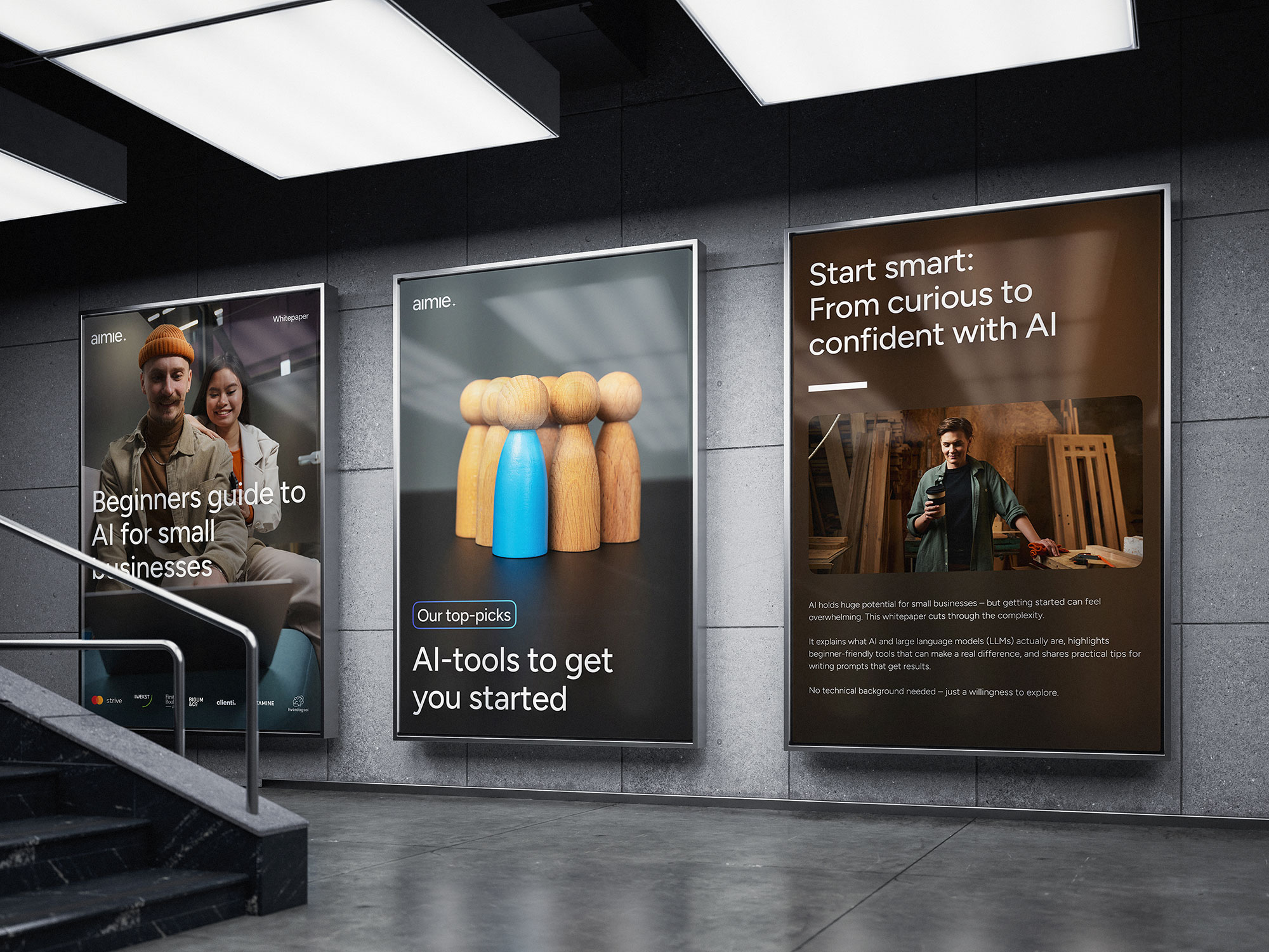 Aimie posters i metroen
