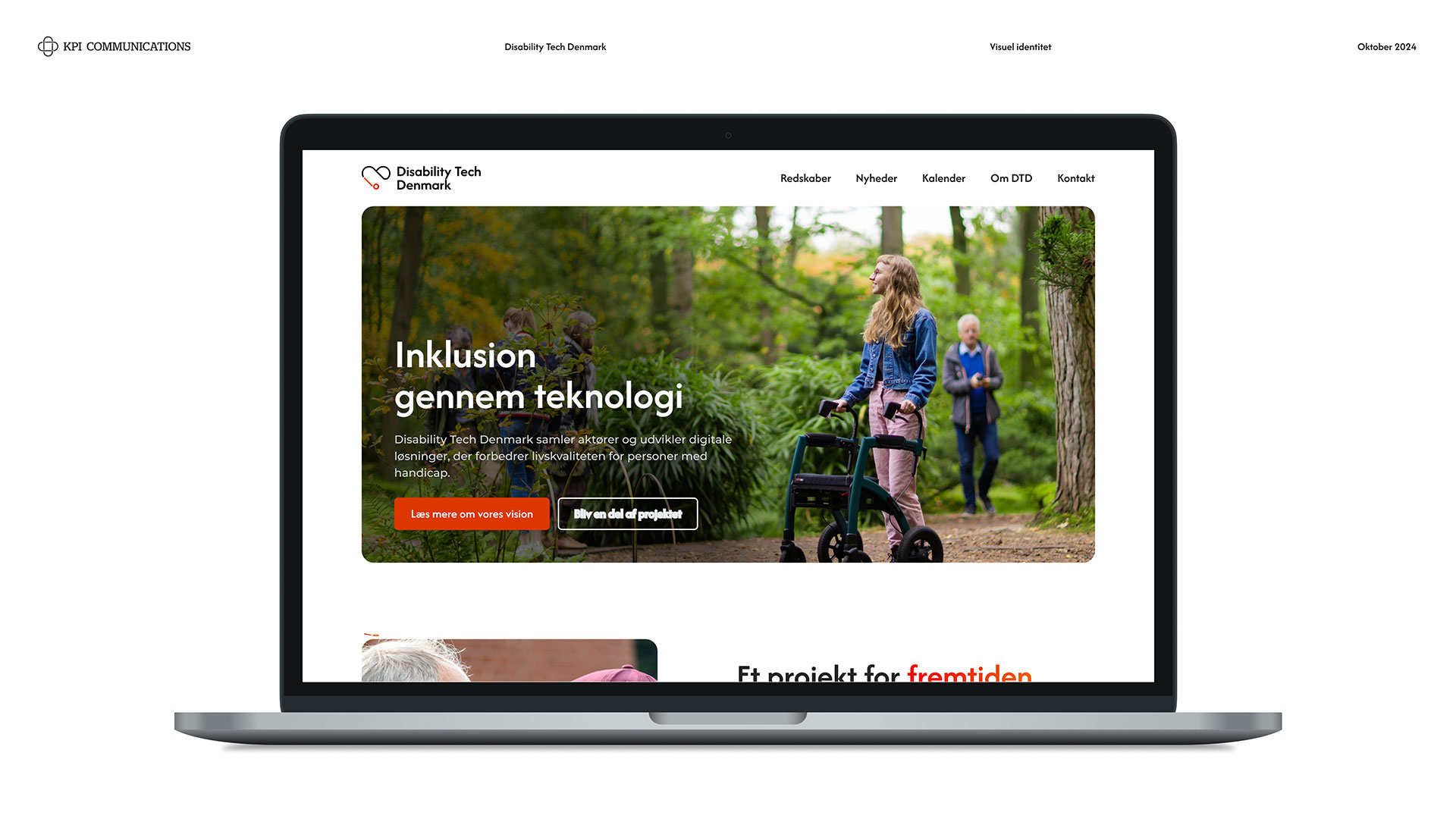 Disability Tech Denmark Screenshot af computer