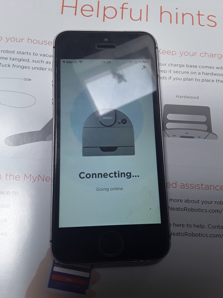 Neato 10 Connecting