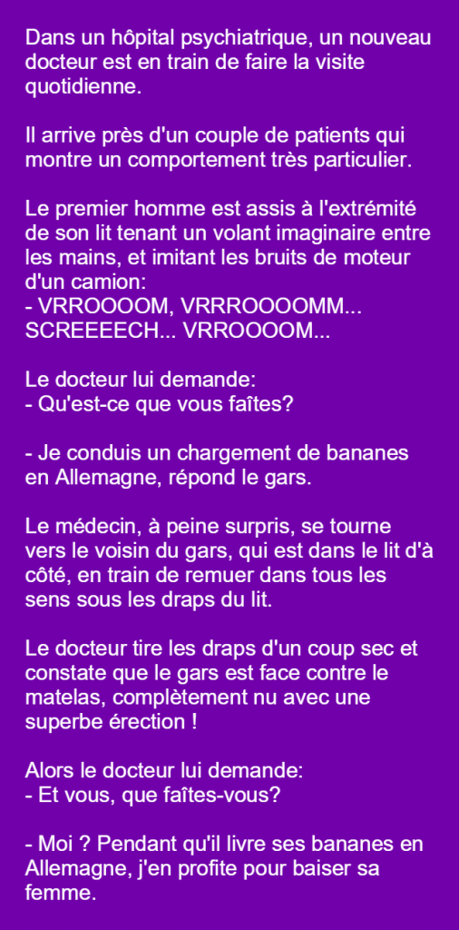 Le livreur de bananes Blagues Drôles