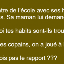 Julien rentre a la maison