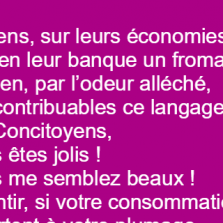 La fable du citoyen avec un politicien et un banquier