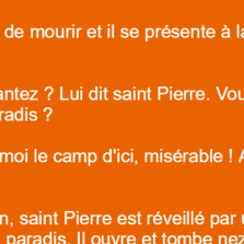 Le pen se présente à la porte du ciel