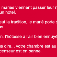 Nuit de noces pour deux jeunes mariés