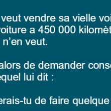 Un belge veut vendre sa vielle voiture