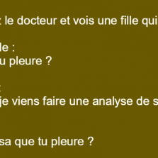 Toto va chez le docteur et voit une fille