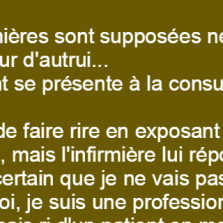 Les infirmières sont supposées ne pas rire