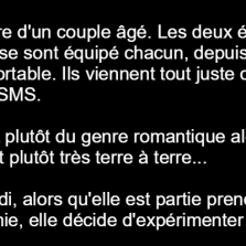 Un couple de vieux qui découvrent les sms