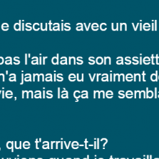 Deux amis qui discutent