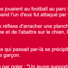 Deux garçons jouaient au football au parc Borelly