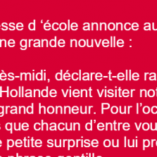 La visite présidentielle